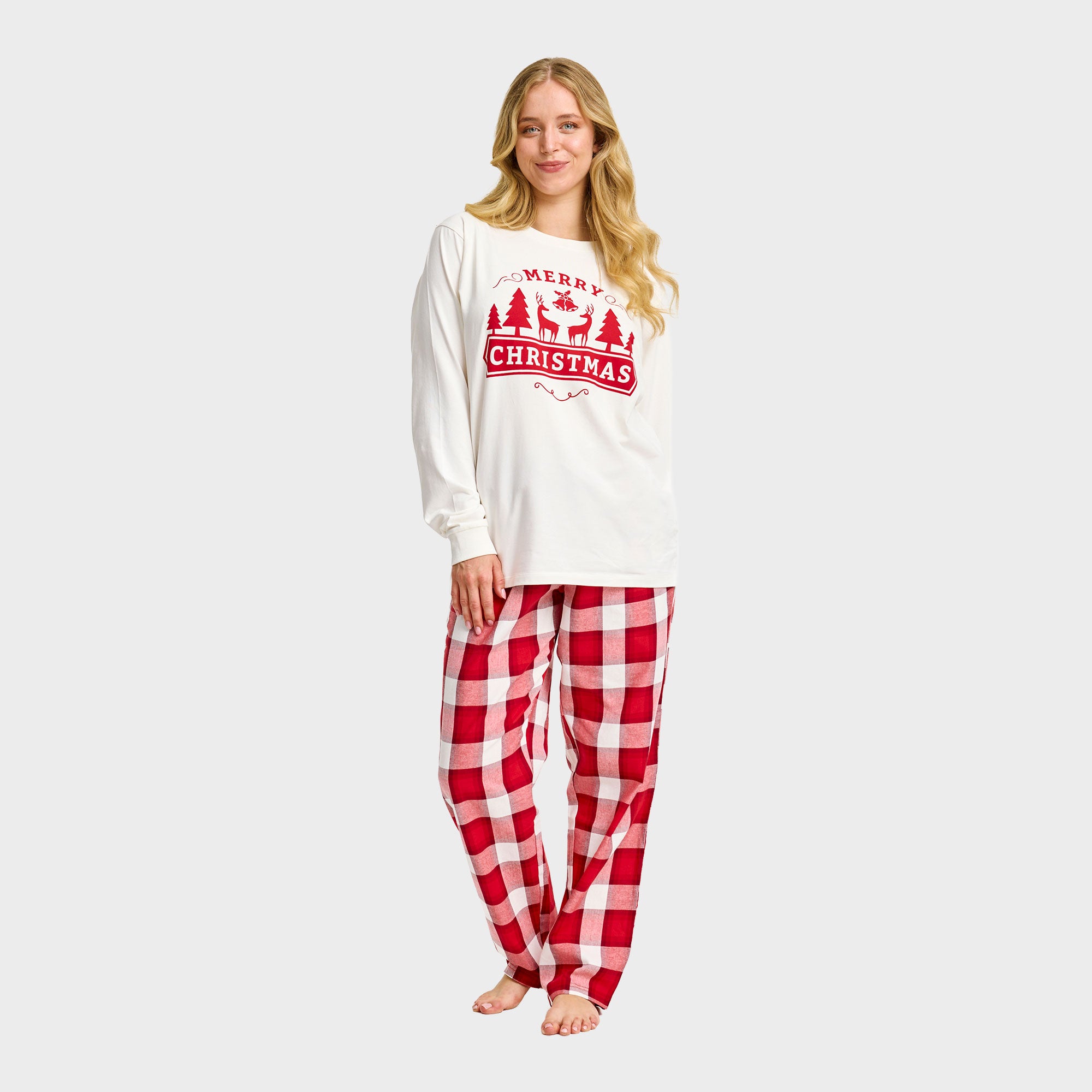 The Merry Christmas Pyjamas Top - Dame